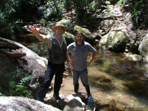 Rob and Jason surveying Davies Creek